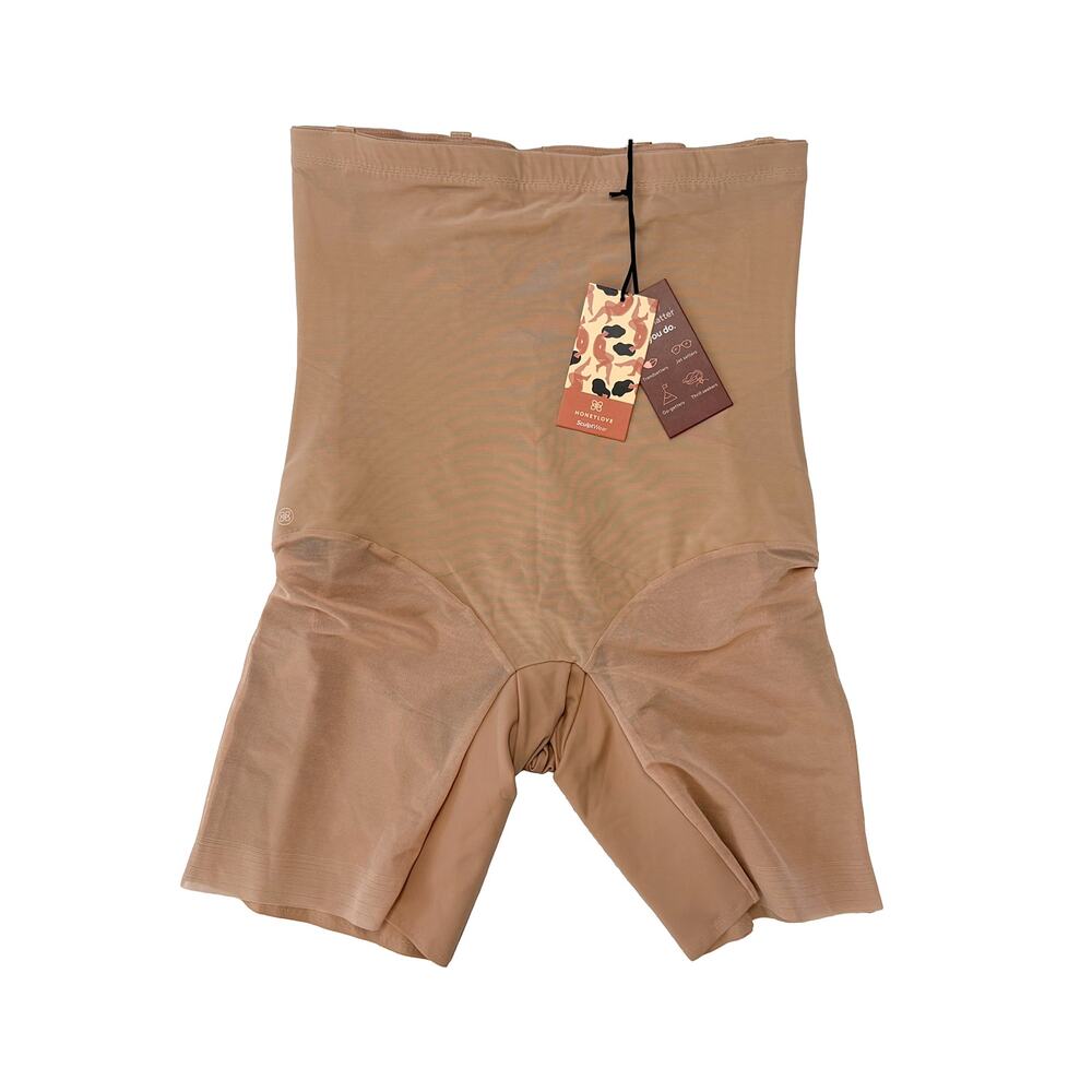 HONEYLOVE Superpower Shorts 2X NWT Nude Beige Shapewear Sculpting Compression